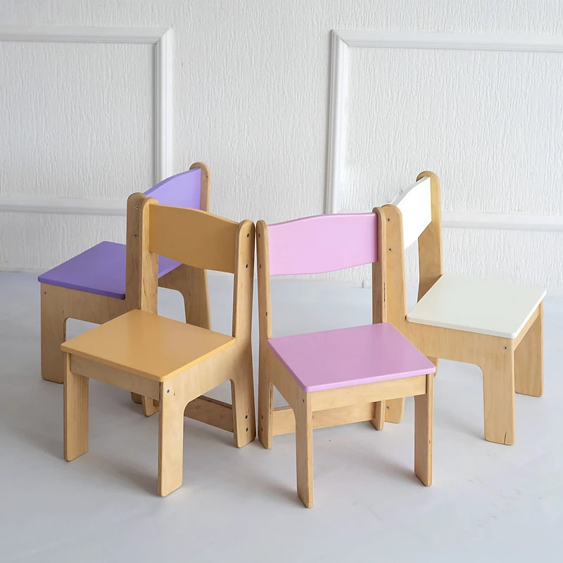 Розовый детский стул для дома и садика