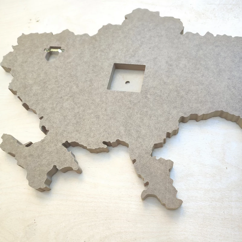 Заготовка карта України 40 см для творчості артборд МДФ