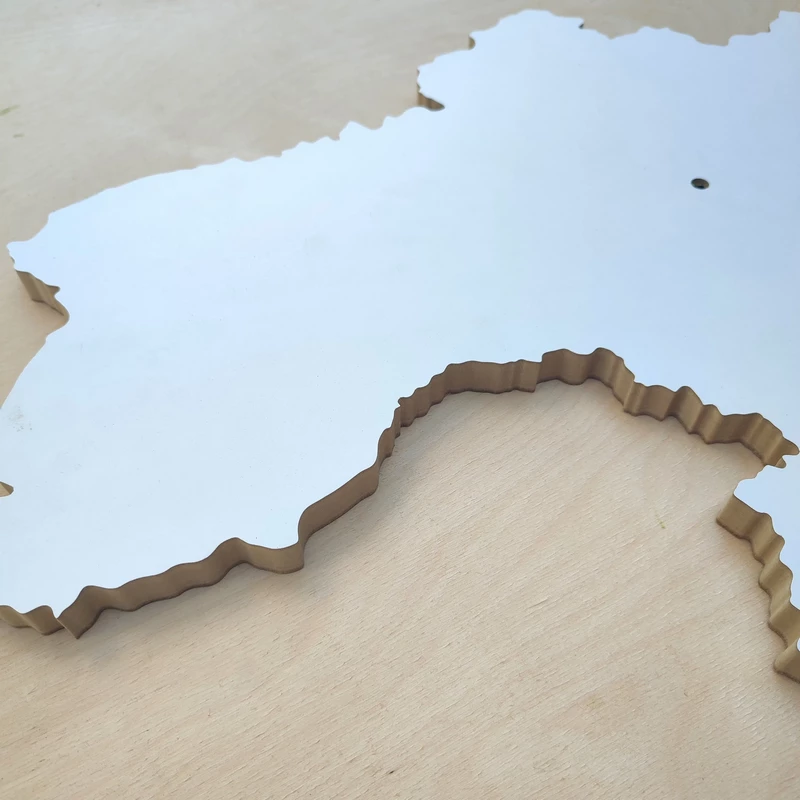 Декоративний артборд карта України 80 см дерево МДФ